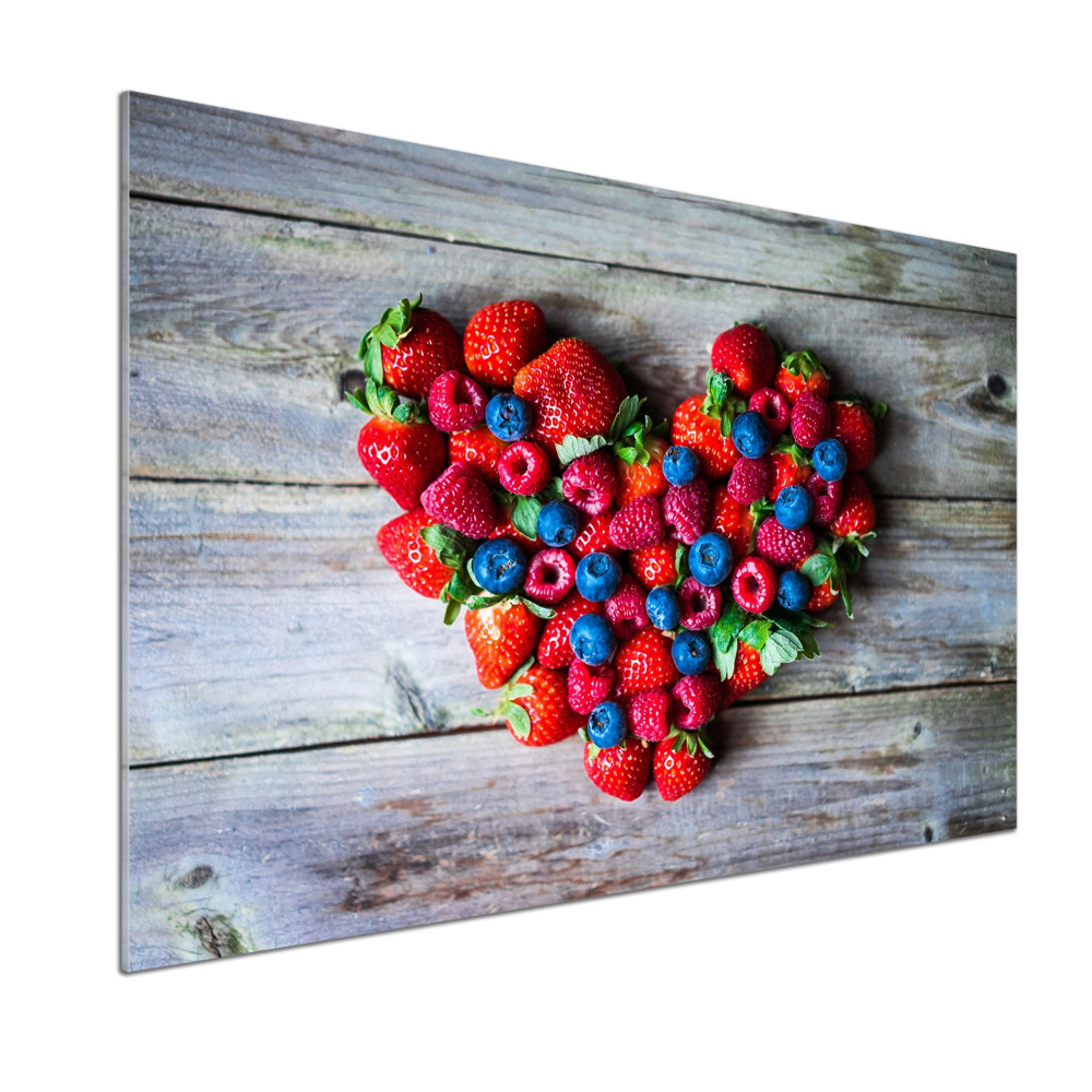 Cooker splashback Fruit heart