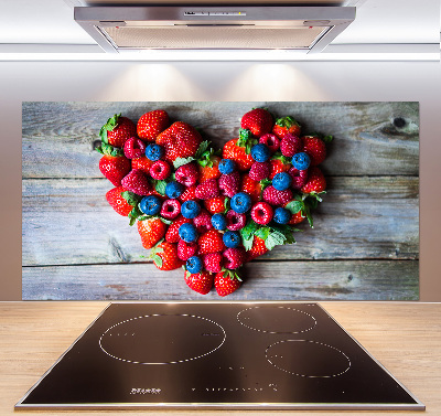 Cooker splashback Fruit heart