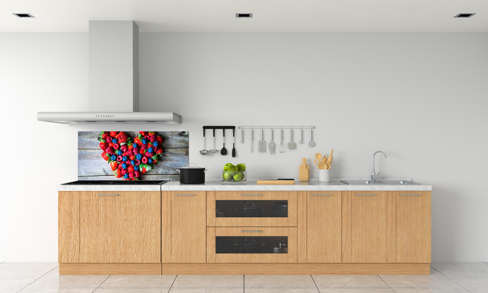 Cooker splashback Fruit heart