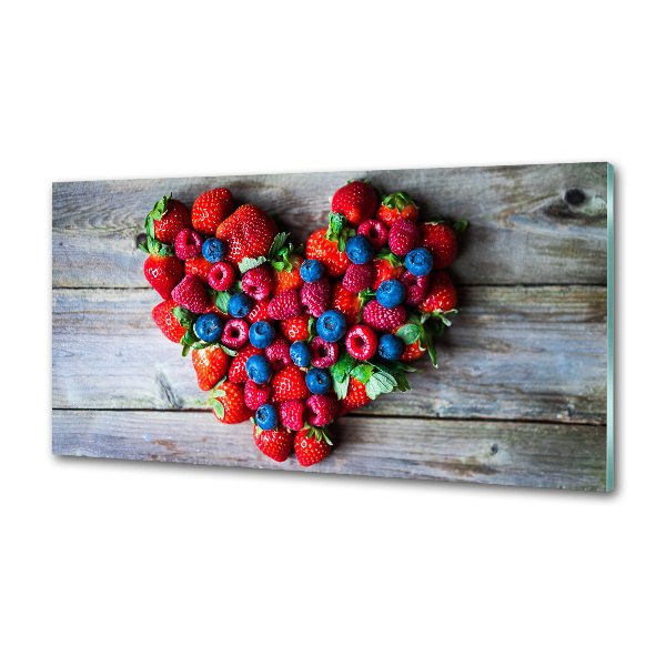 Cooker splashback Fruit heart