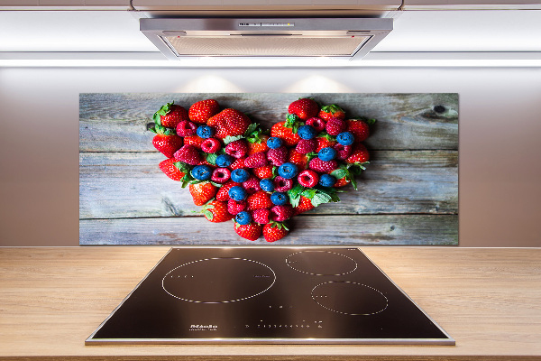 Cooker splashback Fruit heart