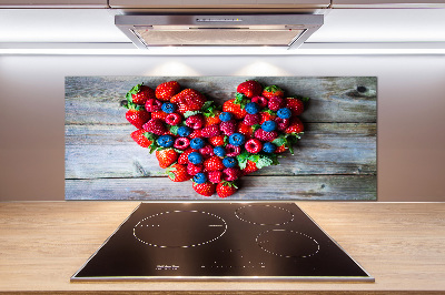 Cooker splashback Fruit heart