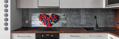 Cooker splashback Fruit heart