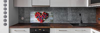 Cooker splashback Fruit heart