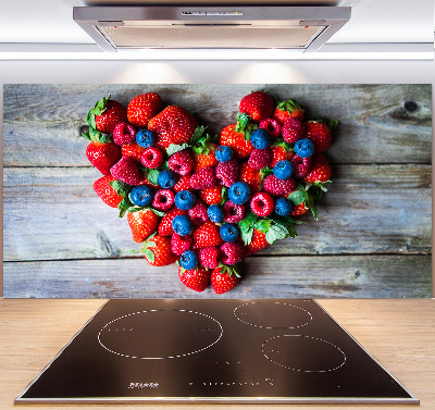 Cooker splashback Fruit heart