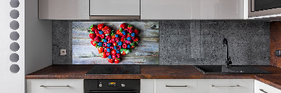 Cooker splashback Fruit heart