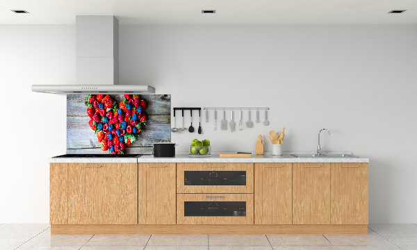 Cooker splashback Fruit heart