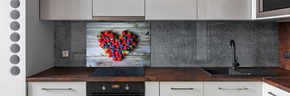 Cooker splashback Fruit heart