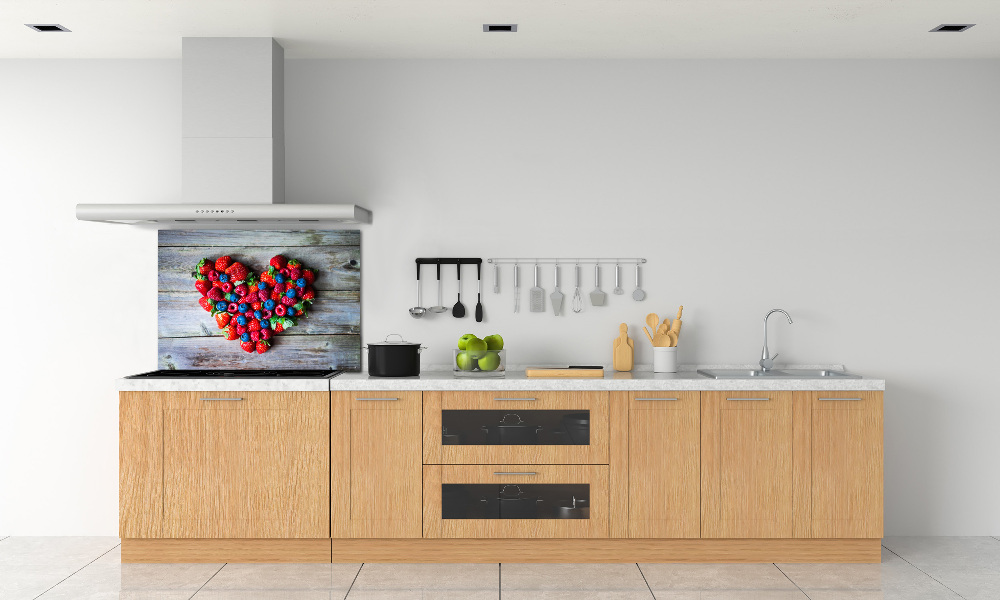 Cooker splashback Fruit heart