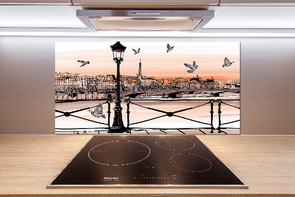 Cooker splashback Twilight in Paris