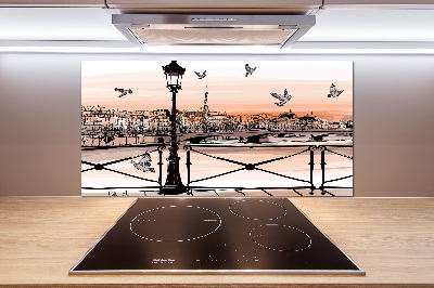 Cooker splashback Twilight in Paris