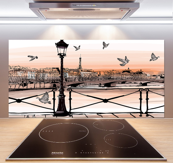 Cooker splashback Twilight in Paris