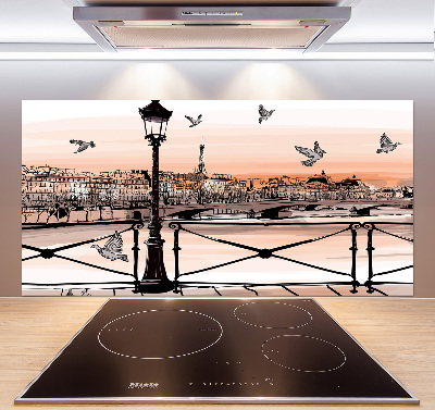 Cooker splashback Twilight in Paris