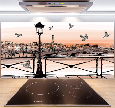 Cooker splashback Twilight in Paris