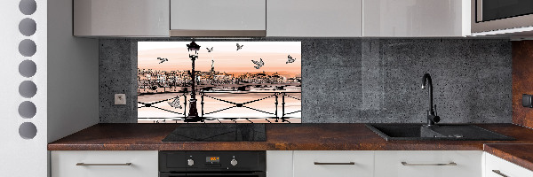 Cooker splashback Twilight in Paris