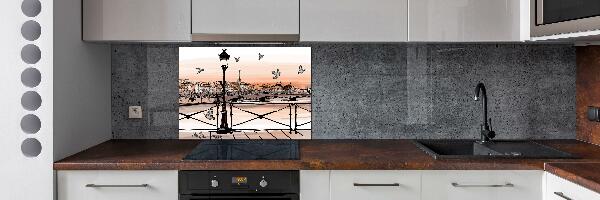 Cooker splashback Twilight in Paris