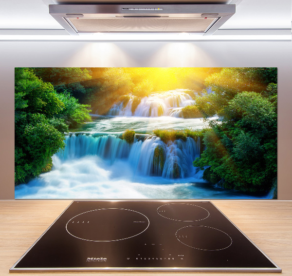 Cooker splashback KRKA waterfall