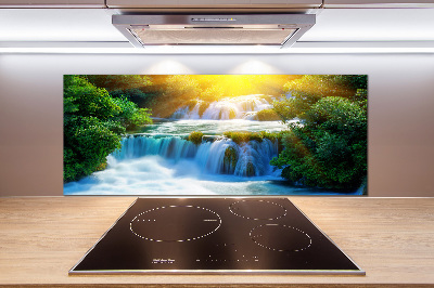 Cooker splashback KRKA waterfall