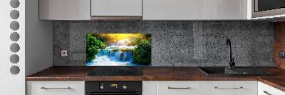 Cooker splashback KRKA waterfall