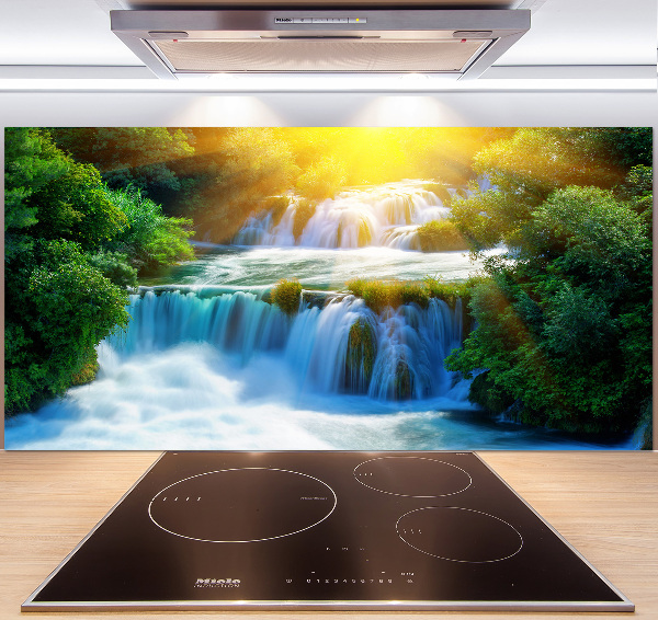 Cooker splashback KRKA waterfall