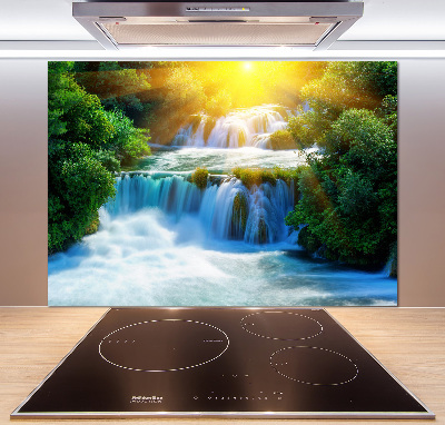 Cooker splashback KRKA waterfall