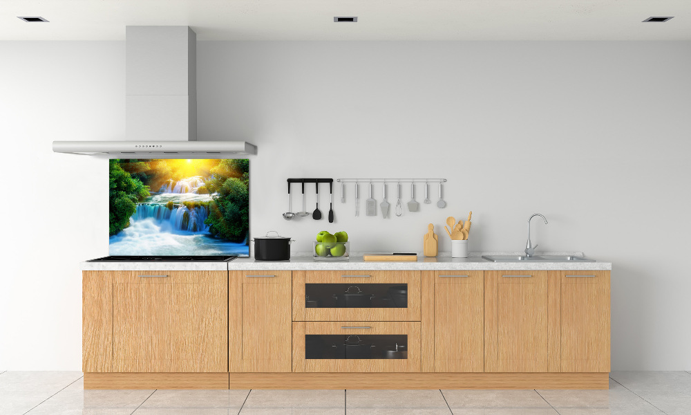 Cooker splashback KRKA waterfall