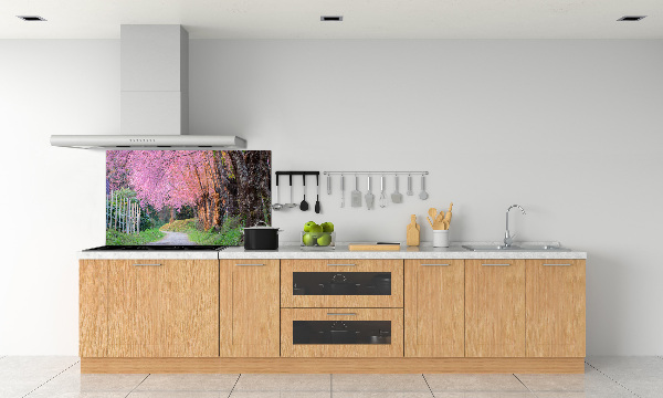 Cooker splashback Cherry blossoms