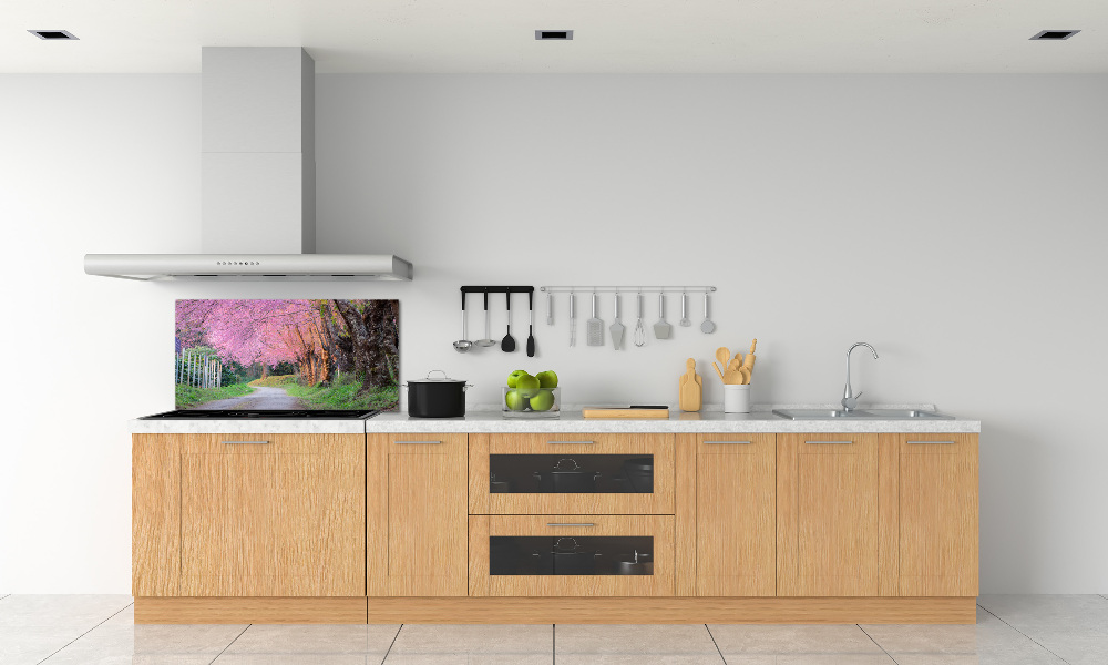 Cooker splashback Cherry blossoms