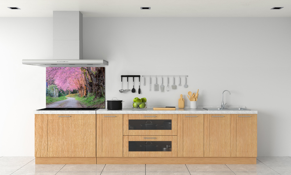 Cooker splashback Cherry blossoms