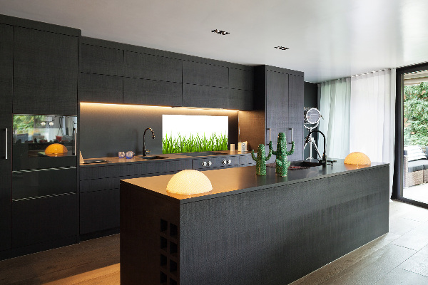 Kitchen wall panels Grass