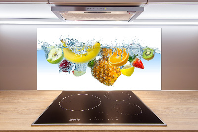 Cooker splashback Fruit underwater