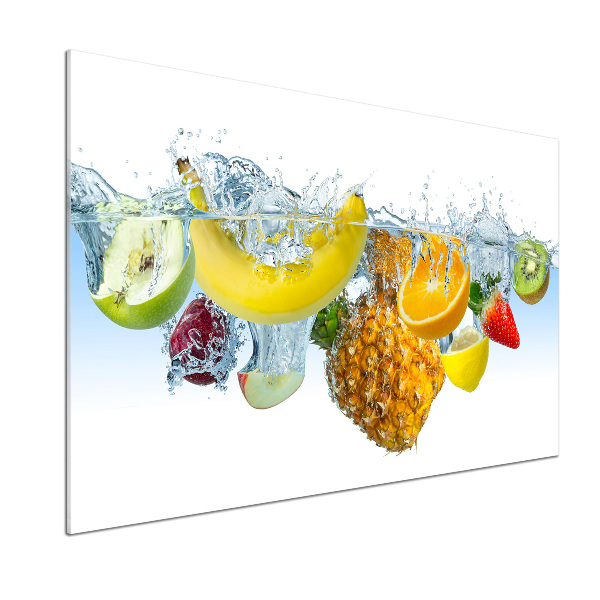 Cooker splashback Fruit underwater