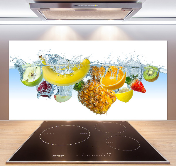 Cooker splashback Fruit underwater