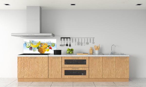 Cooker splashback Fruit underwater