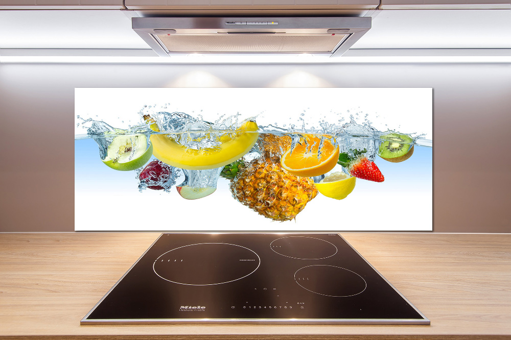 Cooker splashback Fruit underwater