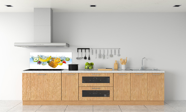 Cooker splashback Fruit underwater