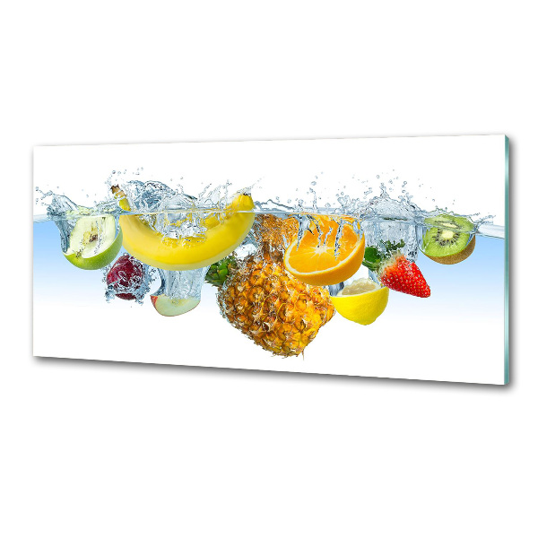 Cooker splashback Fruit underwater