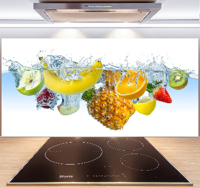 Cooker splashback Fruit underwater