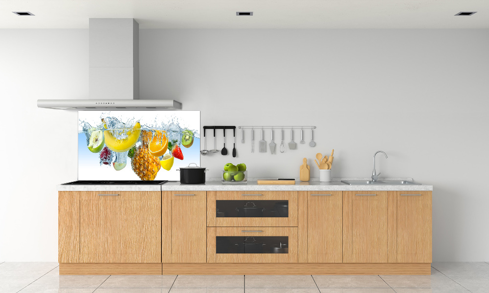 Cooker splashback Fruit underwater