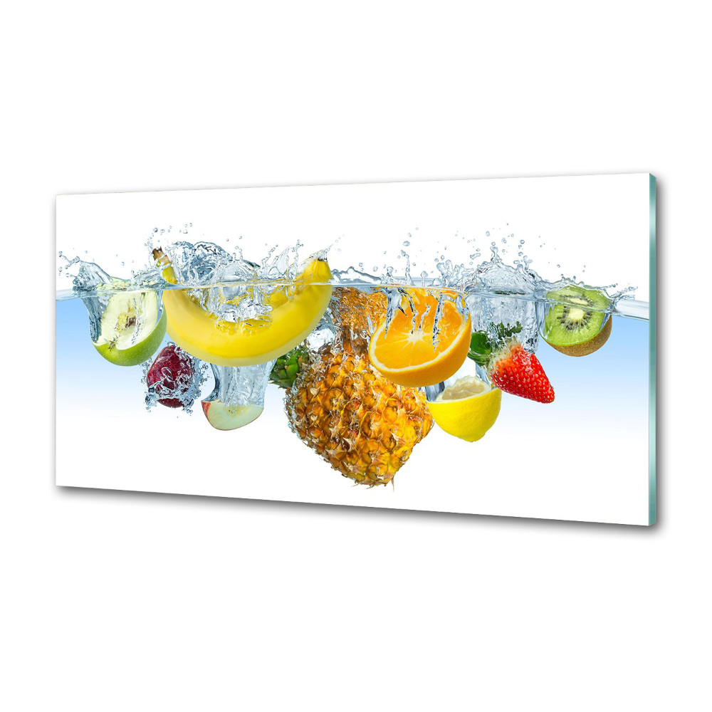 Cooker splashback Fruit underwater