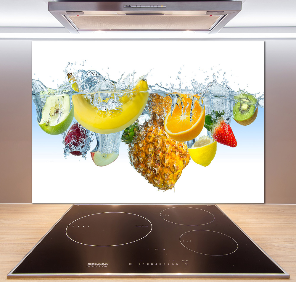 Cooker splashback Fruit underwater