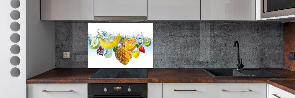 Cooker splashback Fruit underwater