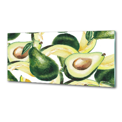 Glass splashback An avocado