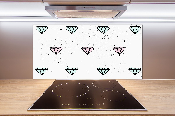 Kitchen splashback Diamonds