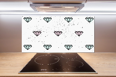 Kitchen splashback Diamonds