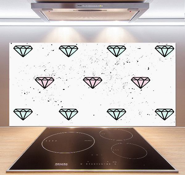 Kitchen splashback Diamonds