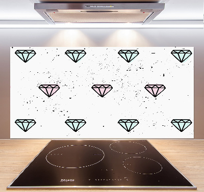 Kitchen splashback Diamonds