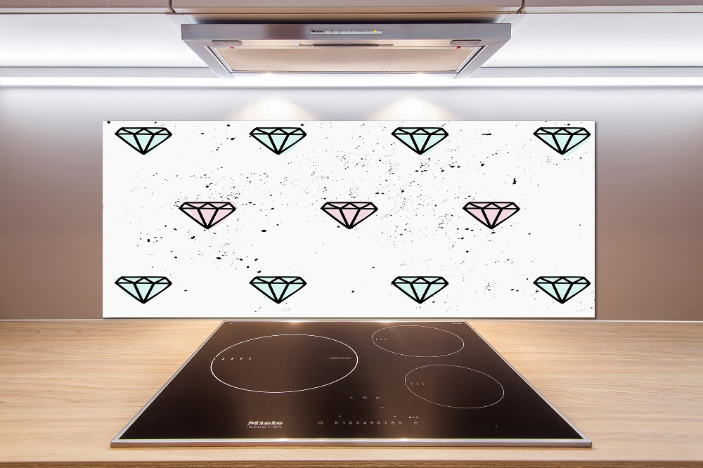 Kitchen splashback Diamonds