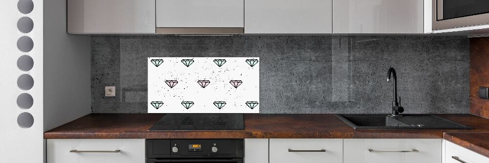 Kitchen splashback Diamonds