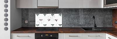 Kitchen splashback Diamonds